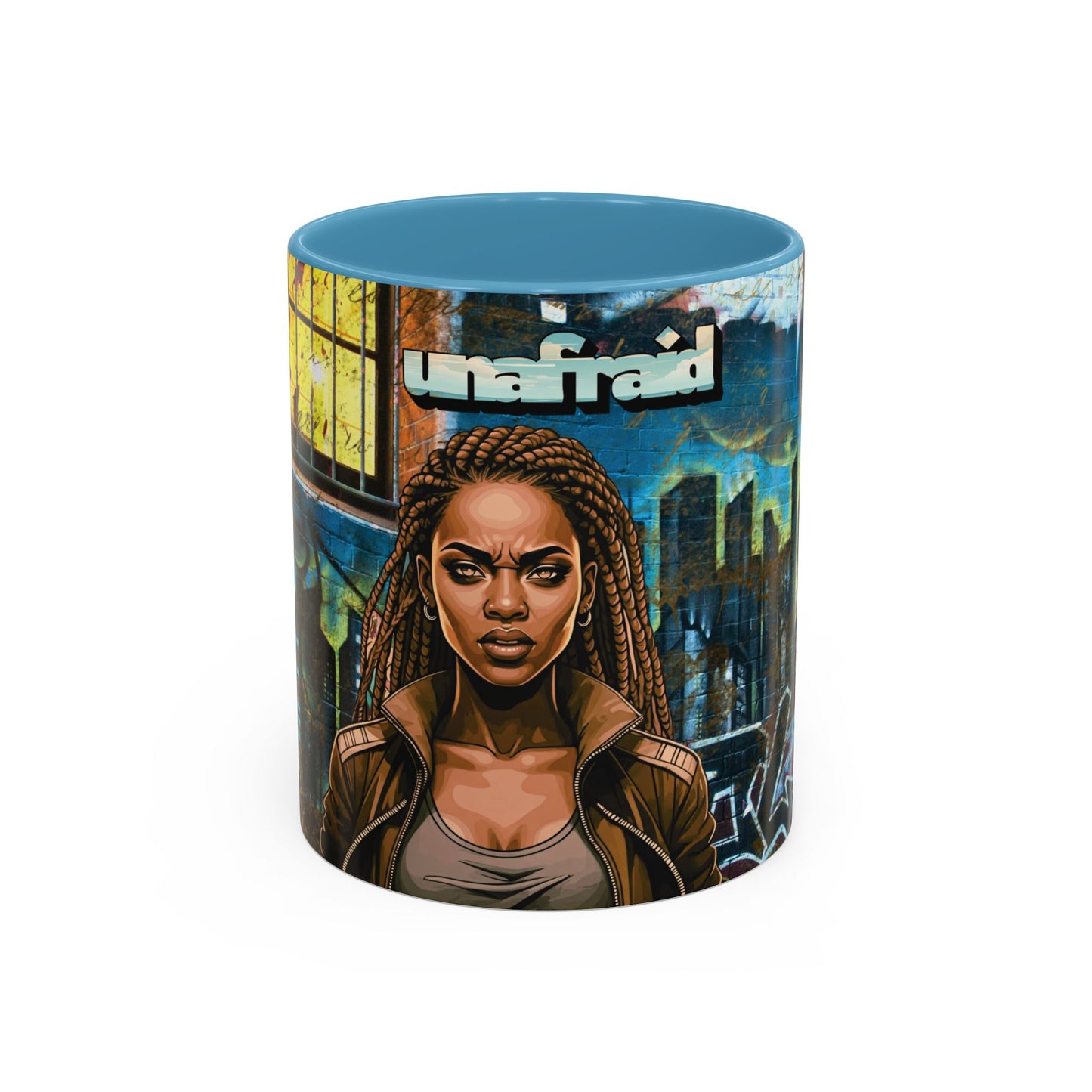 Unafraid Affirmation Mug - Black Girl Magic in Every Sip- Accent Coffee Mug (11, 15oz)