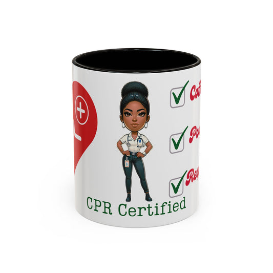 CPR Certified Glossy White Mug | Nurse "Ashley" Mug | Coffee Lover Gift | Appreciation Gift | Medical Professional Mug11oz, 15oz)