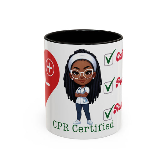 CPR Certified Glossy White Mug | Nurse "Shannon" Mug | Coffee Lover Gift | Appreciation Gift | Medical Professional Mug11oz, 15oz)