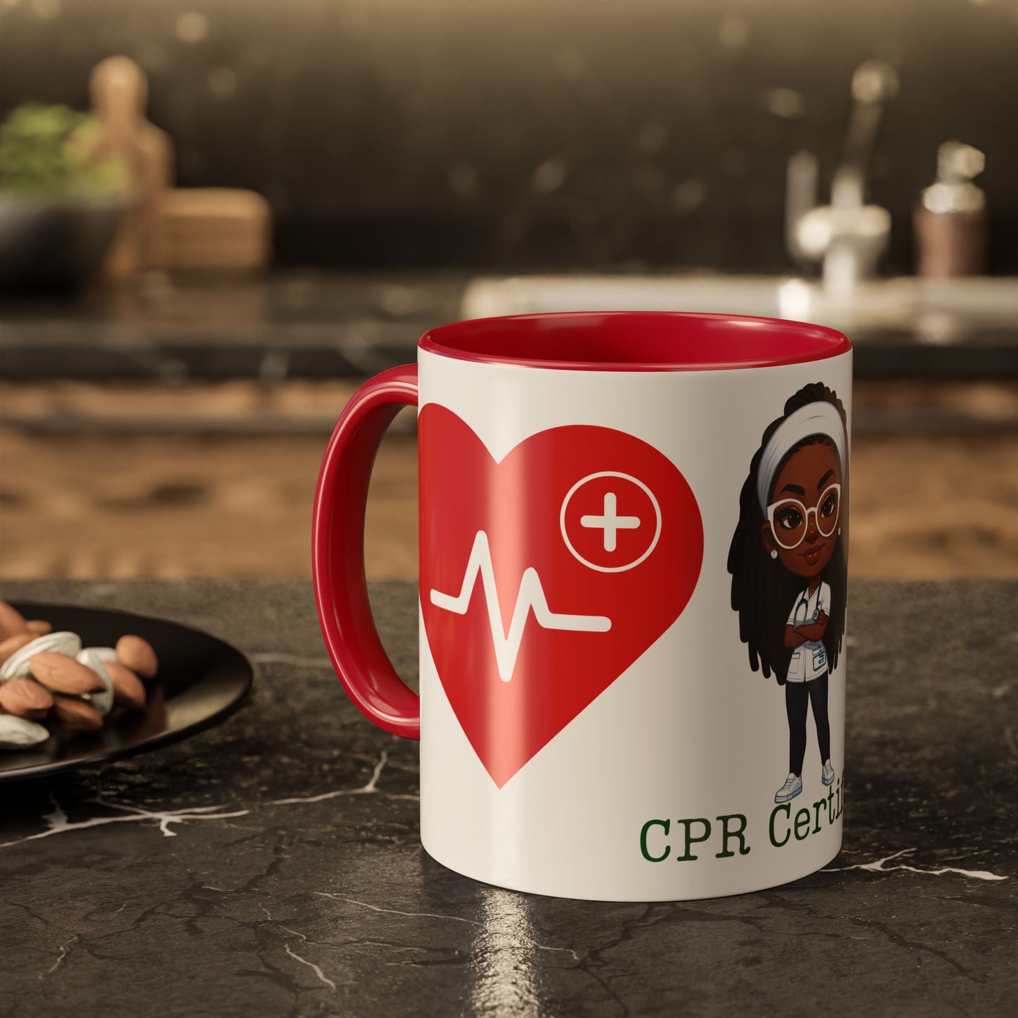 CPR Certified Glossy White Mug | Nurse "Shannon" Mug | Coffee Lover Gift | Appreciation Gift | Medical Professional Mug11oz, 15oz)