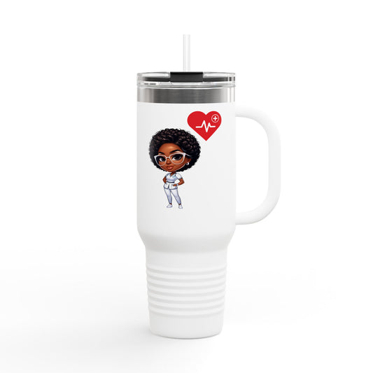 CPR Certified 'Nurse Dana' 40oz Insulated Travel Mug | Coffee Lover Gift | Appreciation Gift | Medical Professional Mug