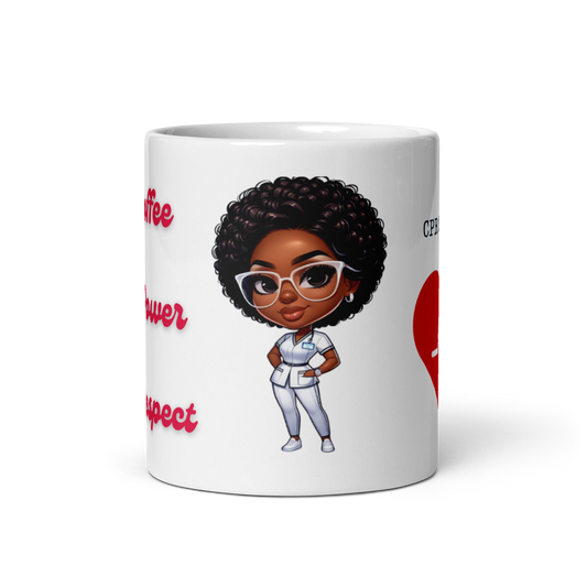 CPR Certified Glossy White Mug | Nurse "ISIS" Mug | Coffee Lover Gift | Appreciation Gift | Medical Professional Mug